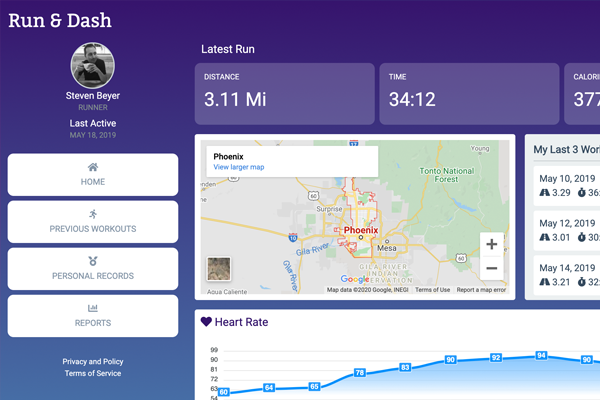 running dashboard